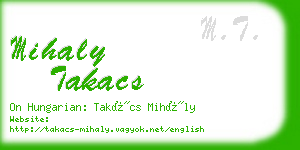 mihaly takacs business card